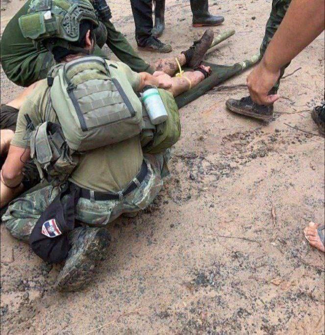 泰国士兵又踩雷了!