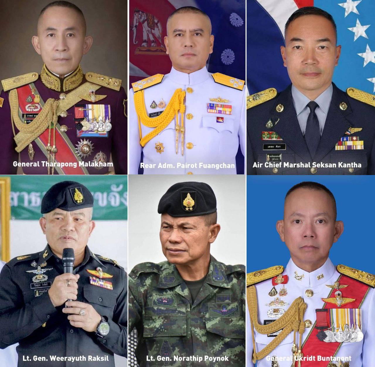 泰国宣布新一轮高级军事将领任命 威拉育·拉西尔将军接掌第二军区