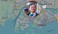 泰国前总理他信抵达新加坡