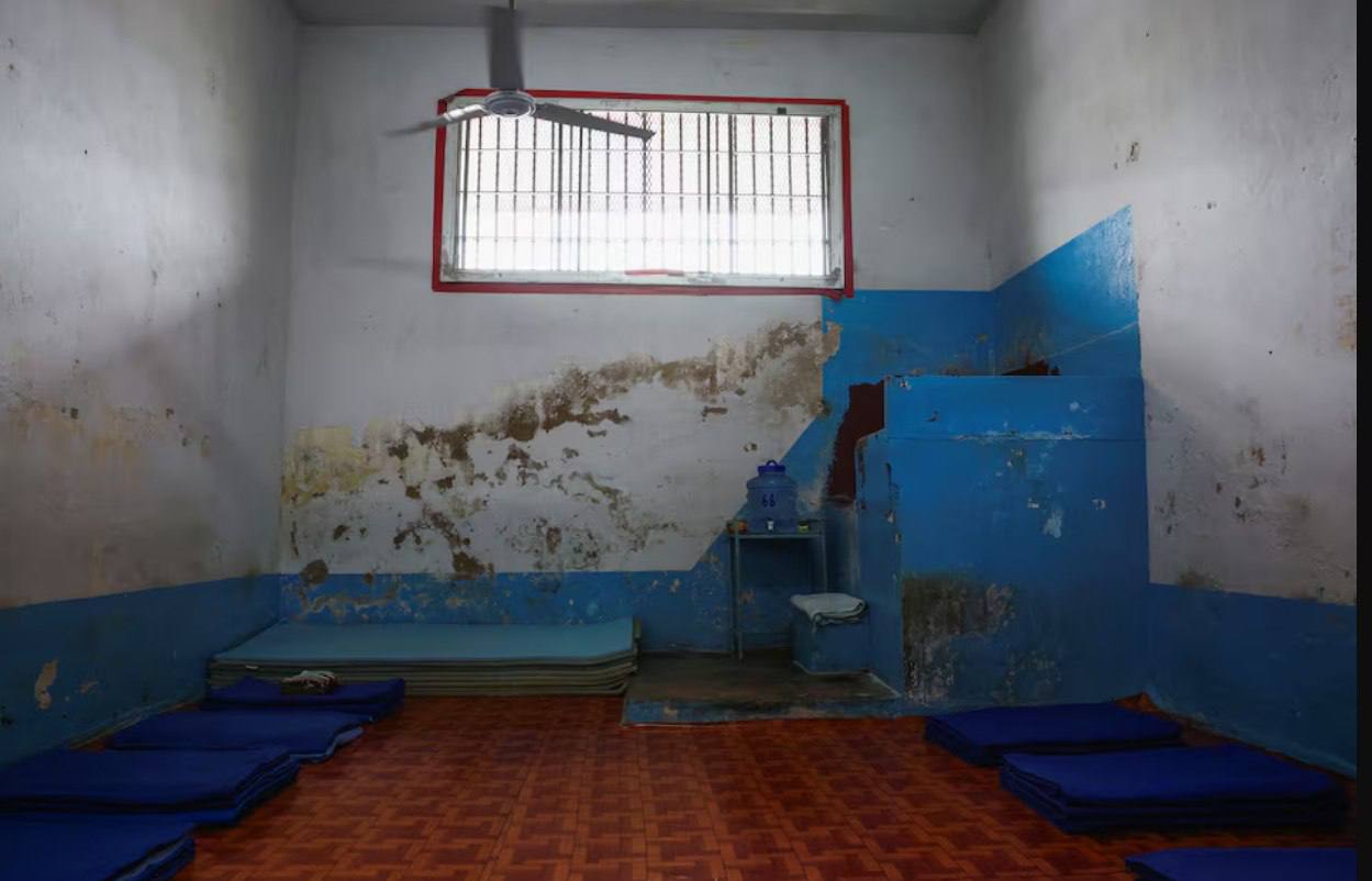 关押他信的泰国监狱内部