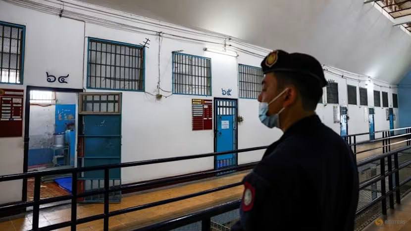 关押他信的泰国监狱内部