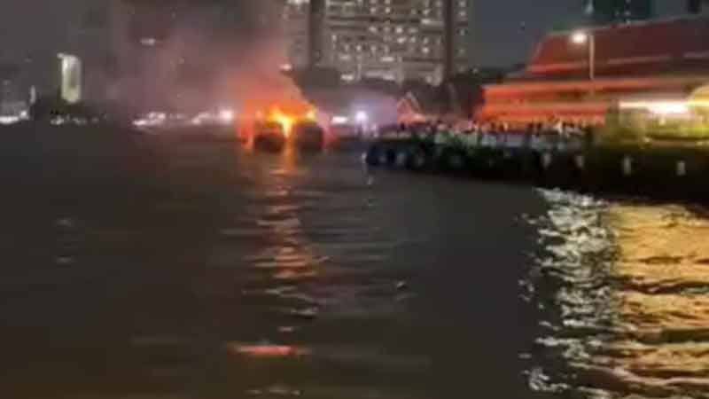 湄南河多艘游船突发大火！背景音乐竟放《Burn it down》