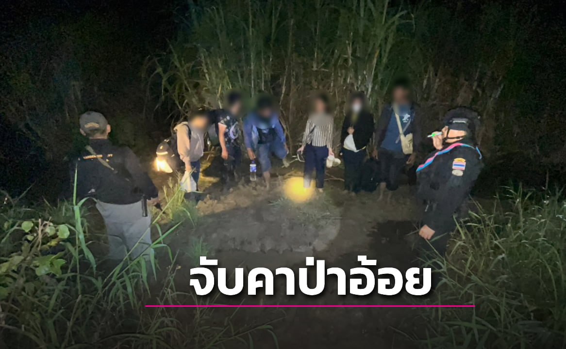 甘蔗田藏 9 名偷渡者！柬埔寨人付 5000至6000 泰铢偷渡泰国，刚入境就被抓