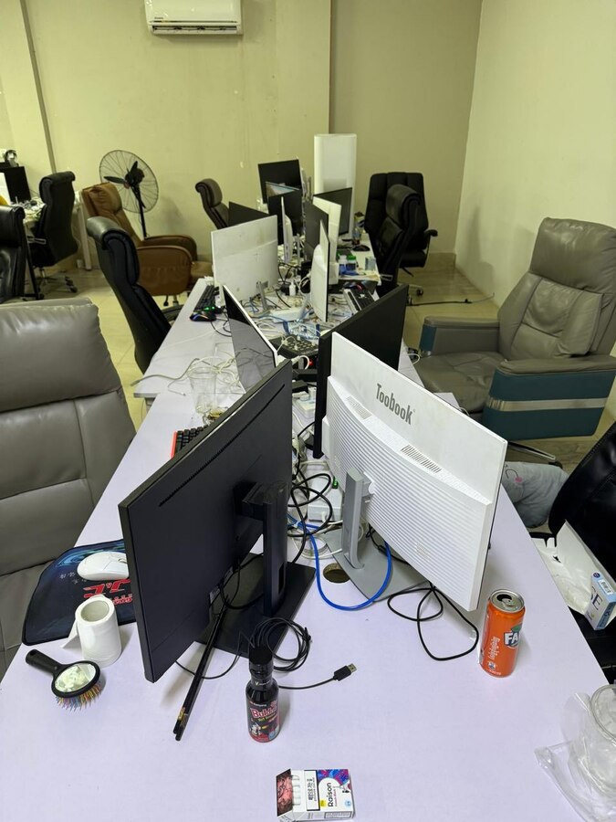 突发重磅：金边警方突查电诈窝点，48名嫌疑人被捕