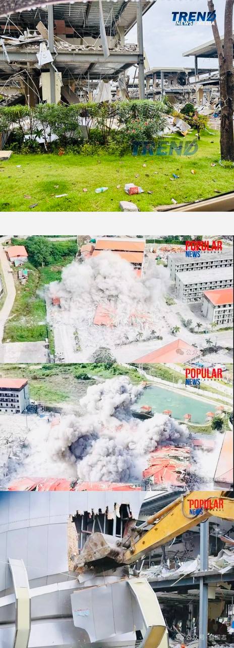 缅媒报道：妙瓦底KK园区已拆除101栋建筑，尚有47栋待拆除。