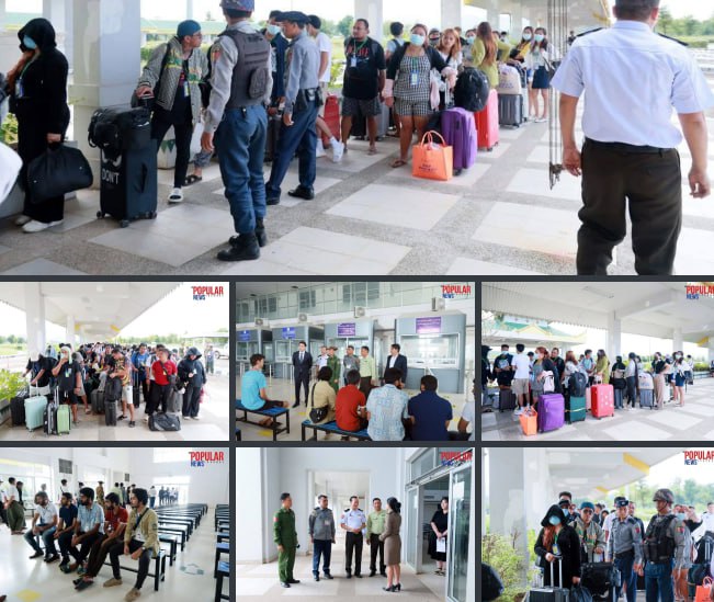 #缅甸遣返 涉及KK园区网络诈骗案的 133名被拘外国人